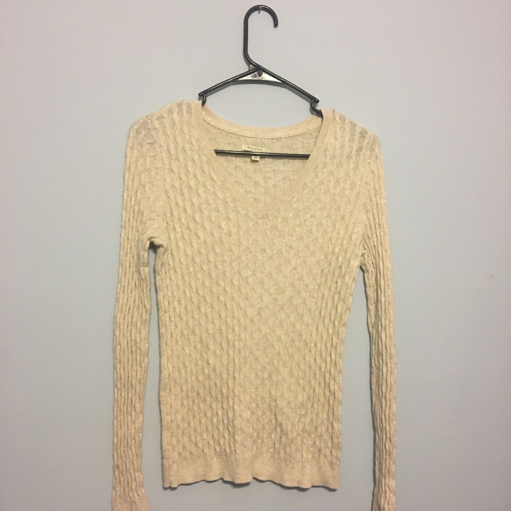 Small Oatmeal colored Sonoma sweater